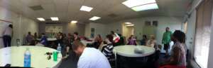 Our new Reston facility has lots of communal space