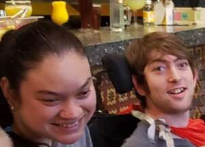 Katherine and Jonah at Social Group
