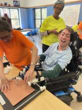 Working with Guided Hands brings joy to Jonah!