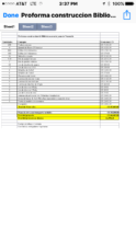 Project Cost of Construction material & labor