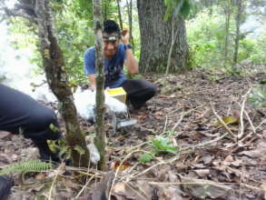 Giovanni shows off his new headlamp and smoker