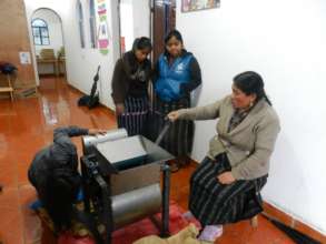 Women's Amaranth Coop co-designs their machine