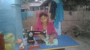 Ruby with her machine