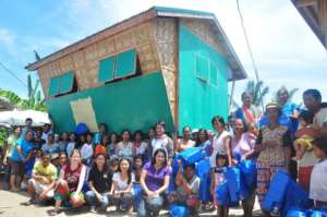 Beneficiaries of the Kinatarkan Housing project