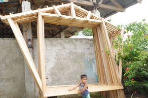A Frames Ready for Rebuilding Homes