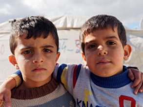 Friends in camp in Jordania