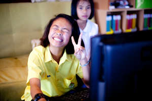 Students Using a Computer