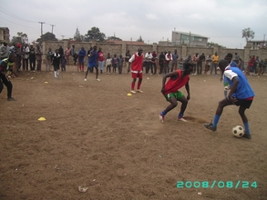 Kenya Homeless World Cup training fr Melbourne 2008