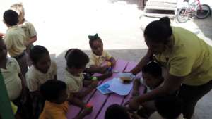Learning even happens in groups, outside!