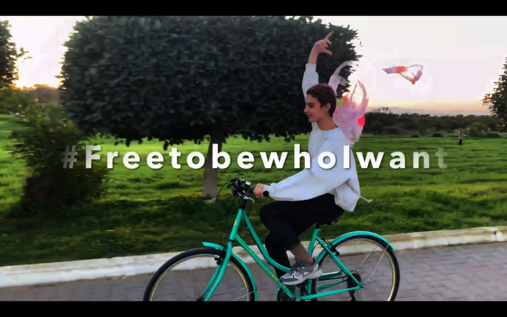 A still from a short film about gender equality