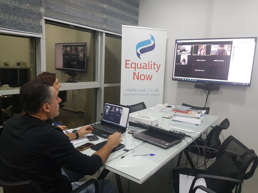Khalil & Equality Now providing campaign guidance