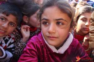 Yezidi children, refugee camp in Duhok