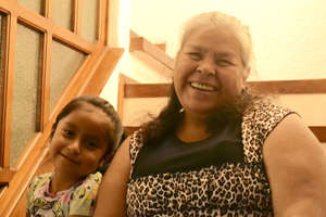 Dona Lucy and her granddaughter Daniela