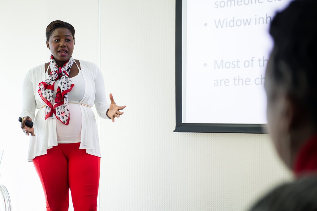 Scholar presents at the conference in Cape Town