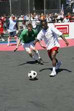 Ireland chases the ball