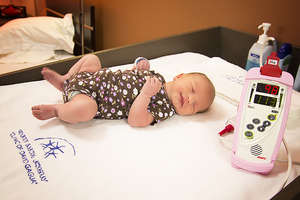 Newborn is screened and found healthy