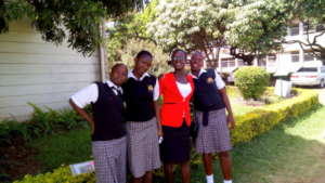 Student leaders Hillary, Leila, & Linah at EAGLS