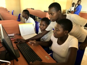 WISER Girls at work in the new Computer Lab