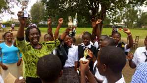 Principal Dorcas celebrates WISER's STEM Fair win