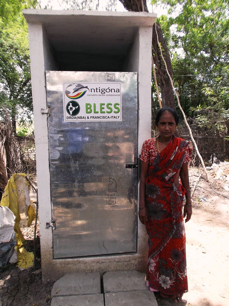 Building toilets for 300 poor families in India