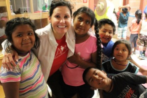 Susan with Students from GuVo