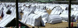 GEMINI photo-- Tents in the displaced persons camp