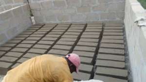 Making cement bricks