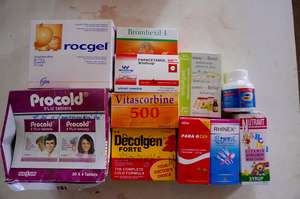 A portion of the medicine bought