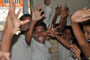 At a Toy Distribution Activity