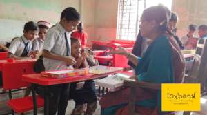 Children overjoyed when their teacher joins in!