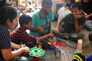 Building train tracks!
