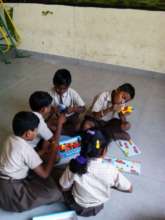 Engrossed building cars!