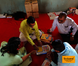 Teachers engaged in play during the training