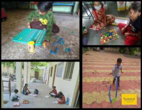Children engaged in Play in the pandemic