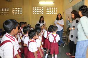 Activities at the toy distribution event