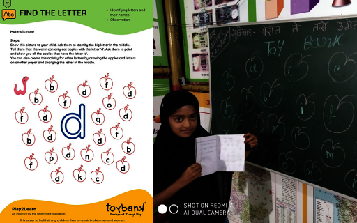 Playsheets solved in class during daily lessons