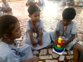 Learning colors, shapes & building together!