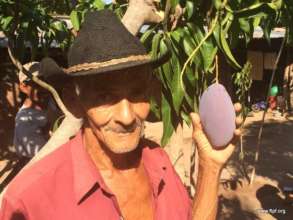 Co-op president with his FTPF fruiting mango tree