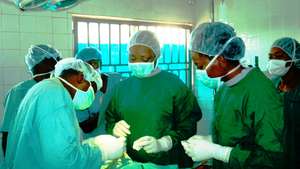 surgeons in action