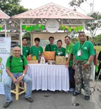 At YUM merchandise booth with my collegues