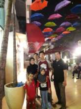 With my family and my niece