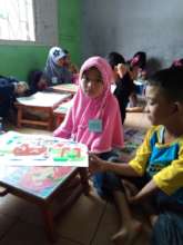 My daughter in her class room