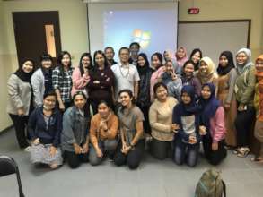 With the other students of Digital Business class