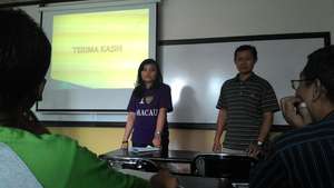 Paridi during his presentation