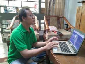 Working on my final paper at home