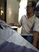 Doing my office works at home