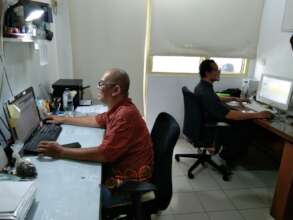 Me and my office colleague at Finance room