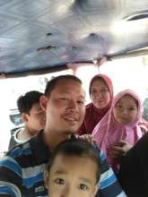 With my family