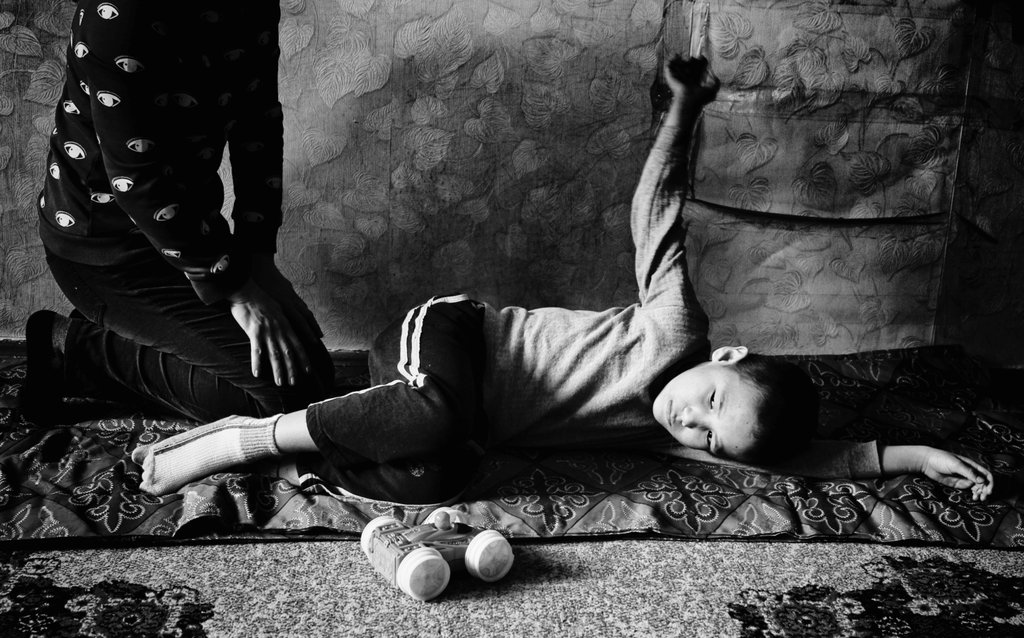 Teach 24 Kyrgyz autistic children learning skills