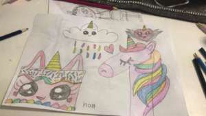 a drawing of a mentee for her mentor